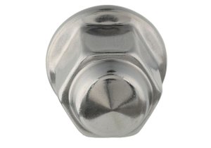 Ford Mustang Lug Nut Kit - Ford Racing - Steel Lug Nut w/Polished Stainless Steel Cap, Conical Seat - 60 Degree, 13/16 in. Hex - `64-`14